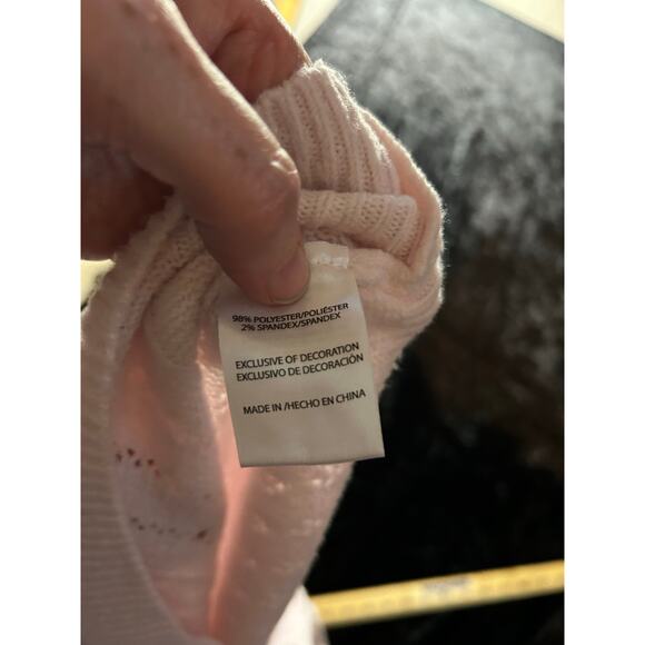 Love Knits Pale Pink Strawberry Cardigan XS Cottagecore Kawaii - Picture 6 of 6